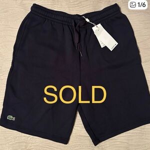 Lacoste Sport Men's Dark Blue Athletic Shorts